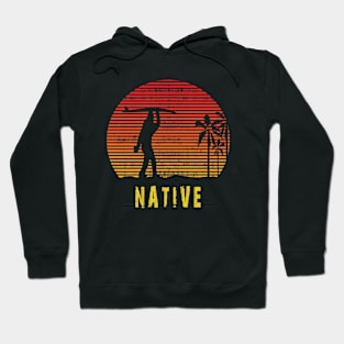 Hide and Seek World Champion Vintage Retro Bigfoot Native Hoodie